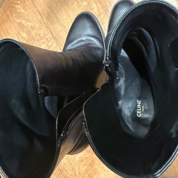 Celine wedges black boots size 39 - Picture 5 of 8
